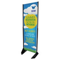 23"W x 74"H Outdoor Anchored Banner Frame Kit
